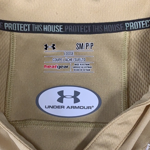 Under Armour USF BULLS University of South Florida Gold Embroidered Polo Shirt S - Picture 6 of 8